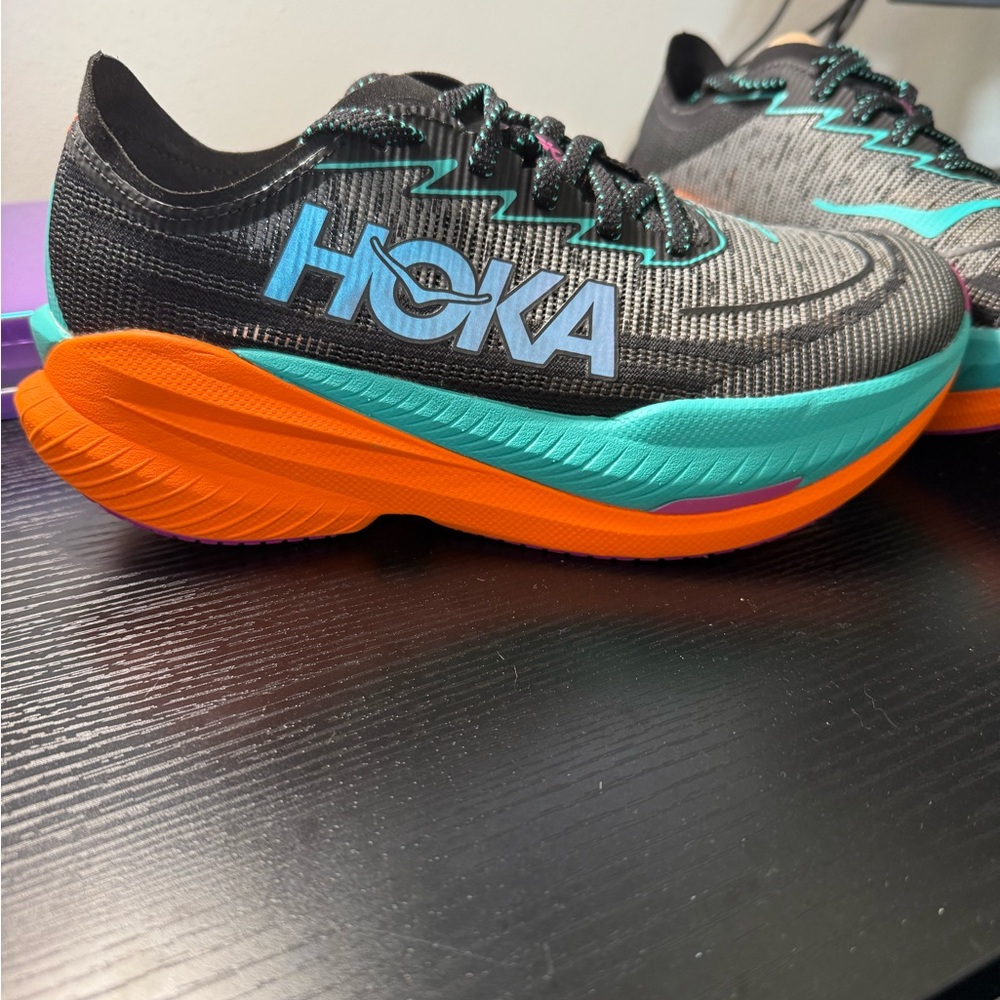 Hoka Women's Sneakers - Black, Teal, and Orange